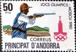 Stamps Andorra -  Intercambio nfxb 0,90 usd 50 pta. 1980