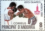 Stamps : Europe : Andorra :  Intercambio fdxa 0,25 usd 8 pta. 1980