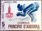 Stamps Andorra -  Intercambio nfxb 0,25 usd 5 pta. 1980