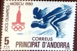 Stamps : Europe : Andorra :  Intercambio m2b 0,25 usd 5 pta. 1980