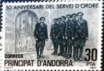 Stamps Andorra -  Intercambio 0,90 usd 30 pta. 1981