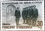 Stamps Andorra -  Intercambio fdxa 0,90 usd 30 pta. 1981