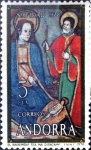 Stamps Andorra -  Intercambio fdxa 0,25 usd 5 pta. 1978