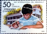 Stamps : Europe : Andorra :  Intercambio 1,25 usd 50 pta. 1981