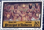 Stamps : Europe : Andorra :  Intercambio fdxa 0,55 usd 30 pta. 1981