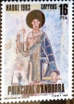 Stamps : Europe : Andorra :  Intercambio fdxa 0,50 usd 16 pta. 1983