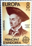 Stamps : Europe : Andorra :  Intercambio fdxa 0,35 usd 8 pta. 1980
