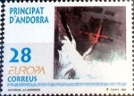 Stamps : Europe : Andorra :  Intercambio fdxa 0,60 usd 28 pta. 1993