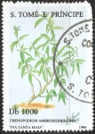 Sellos de Africa - Santo Tom� y Principe -  Chenopodium ambrosioides Linn