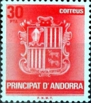 Stamps Andorra -  Intercambio fdxa 0,50 usd 30 pta. 1982