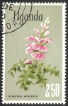 Stamps : Africa : Uganda :  acanthus arboreus