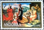 Stamps Andorra -  Intercambio crxf2 0,95 usd 7 pta. 1975