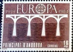 Stamps Andorra -  Intercambio fdxa 0,60 usd 16 pta. 1984