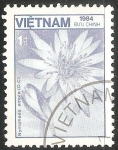 Sellos de Asia - Vietnam -  Nymphaea ampla - lirio de agua blanca 