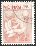 Stamps : Asia : Vietnam :  Rosa centifolia
