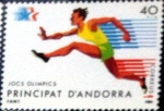 Stamps : Europe : Andorra :  Intercambio nfxb 0,95 usd 40 pta. 1984