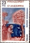 Stamps Andorra -  Intercambio crxf2 0,30 usd 23 pta. 1982