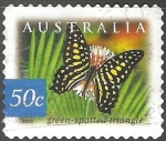 Stamps Australia -  Lacewing rojo
