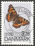 Stamps : Europe : Denmark :  Aglais urticae