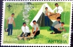 Stamps : America : Antigua_and_Barbuda :  Intercambio 0,20 usd 1/2 cent. 1977