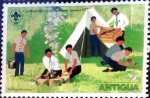 Stamps : America : Antigua_and_Barbuda :  Intercambio 0,20 usd 1/2 cent. 1977