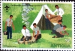 Stamps : America : Antigua_and_Barbuda :  Intercambio crxf2 0,20 usd 1/2 cent. 1977