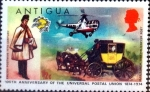 Stamps : America : Antigua_and_Barbuda :  Intercambio 0,20 usd 1/2 cent. 1974
