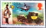 Stamps : America : Antigua_and_Barbuda :  Intercambio 0,20 usd 1/2 cent. 1974