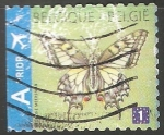 Stamps Belgium -  Mariposa