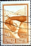 Stamps Argentina -  Intercambio 0,20 usd 10 cent. 1972