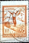 Stamps Argentina -  Intercambio 0,20 usd 1 peso 1971