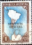 Sellos de America - Argentina -  Intercambio 0,20 usd 1 peso 1951