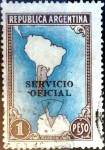 Stamps Argentina -  Intercambio 0,20 usd 1 peso 1951
