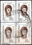 Stamps Argentina -  Intercambio 0,80 usd 25 cent. 1971