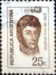 Stamps Argentina -  Intercambio 0,20 usd 25 cent. 1971