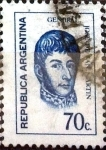 Stamps Argentina -  Intercambio 0,20 usd 70 cent. 1973