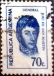 Stamps Argentina -  Intercambio 0,20 usd 70 cent. 1973