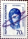 Stamps Argentina -  Intercambio 0,20 usd 70 cent. 1973