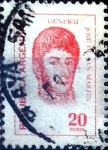 Stamps Argentina -  Intercambio 0,20 usd 20 pesos 1977