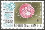 Stamps : Asia : Maldives :  Centº de la Organización Metereológica Mundial