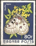 Stamps Hungary -  apollo lepke