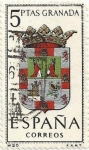 Stamps Spain -  ESCUDOS DE CAPITAL DE PROVINCIA. GRUPO II. Nº 20. GRANADA. EDIFIL 1488