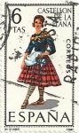 Stamps Spain -  TRAJES TÍPICOS REGIONALES. GRUPO I. Nº 12. CASTELLÓ DE LA PLANA. EDIFIL 1778