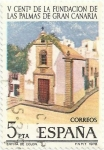 Stamps Spain -  Vº CENTENARIO FUNDACIÓN LAS PALMAS GRAN CANARIA. ERMITA DE COLÓN. EDIFIL 2478