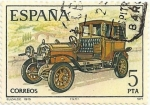 Stamps Spain -  AUTOMÓVILES ANTIGUOS ESPAÑOLES. ELIZALDE, 1915. EDIFIL 2411