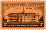 Stamps : America : United_States :  200th ANNIVERSARY of NASSAU HALL 