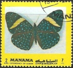 Stamps : Asia : Bahrain :  Mariposa