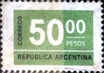 Stamps Argentina -  Intercambio 0,20 usd 50 pesos 1976