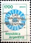 Stamps : America : Argentina :  Intercambio nf4b 0,20 usd 1700 pesos 1981