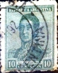 Sellos de America - Argentina -  Intercambio 0,25 usd  10 cent. 1917